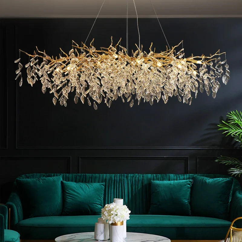 Opaluxe Crystal Chandelier – Modern Luxury LED Lighting Fixture